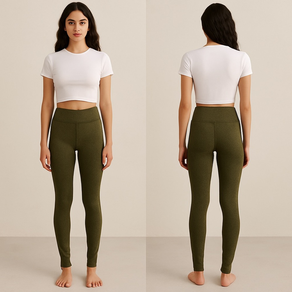 Project Social T Los Angeles Olive Green Leggings Small NWOT AR2